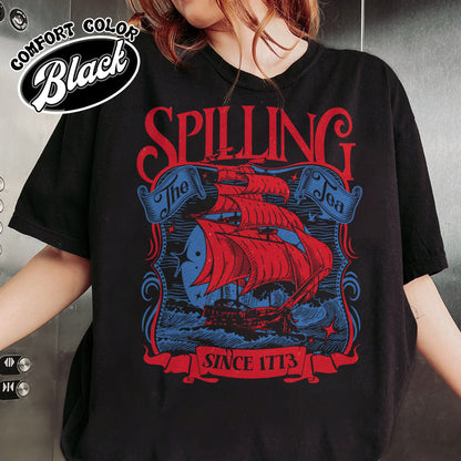 4th of July Party Comfort Colors Shirt, Spilling The Tea Since 1773 Shirt,Usa Patriotic Tee