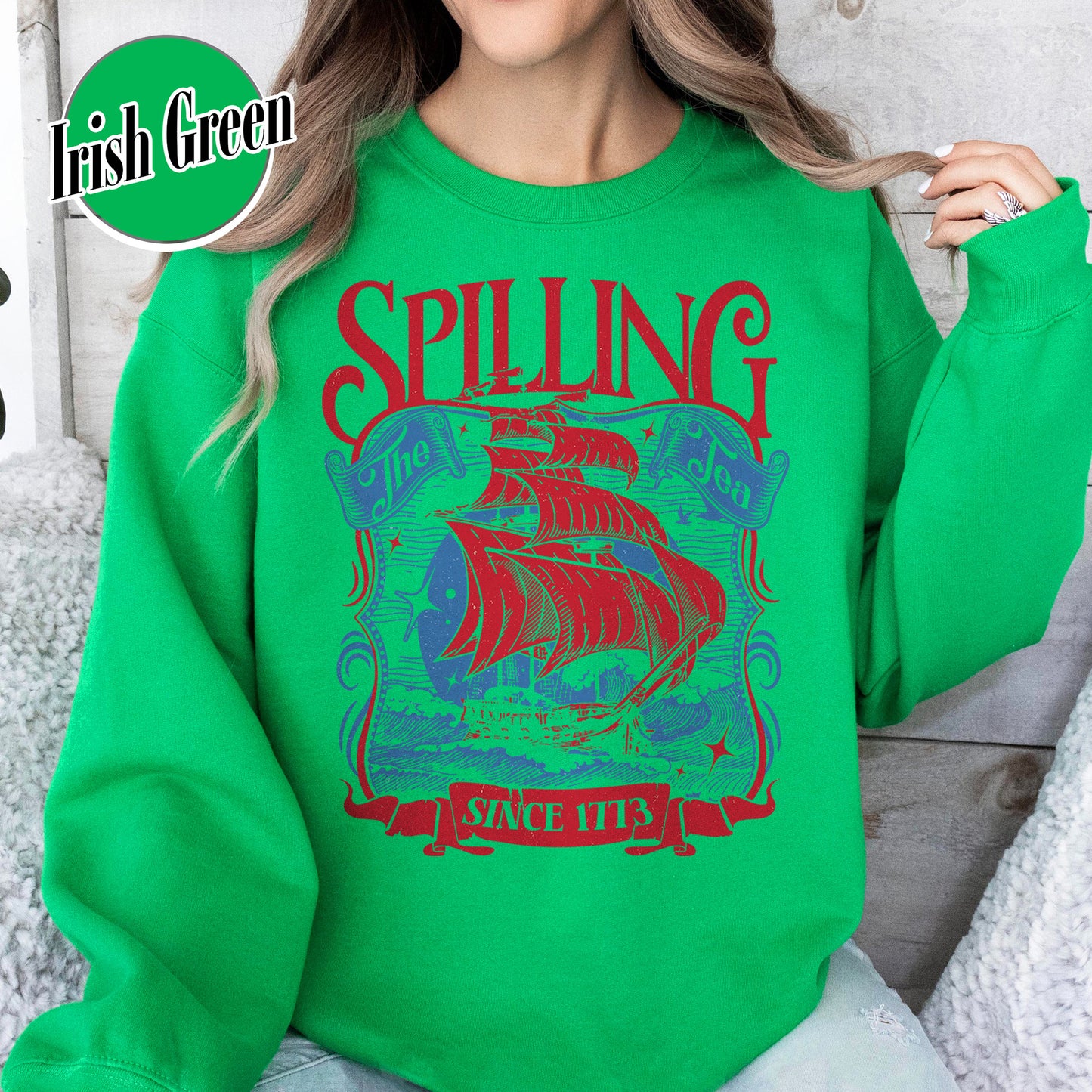 4th of July Party Sweatshirt, Spilling The Tea Since 1773 Sweatshirt,Usa Patriotic Sweatshirt