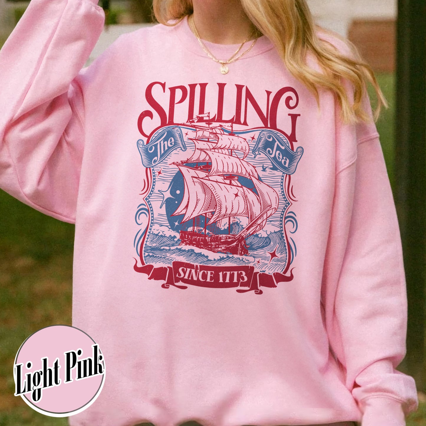 4th of July Party Sweatshirt, Spilling The Tea Since 1773 Sweatshirt,Usa Patriotic Sweatshirt