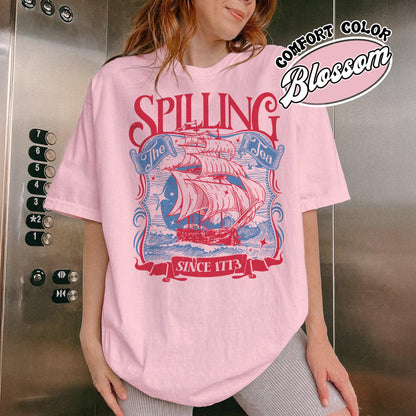 4th of July Party Comfort Colors Shirt, Spilling The Tea Since 1773 Shirt,Usa Patriotic Tee