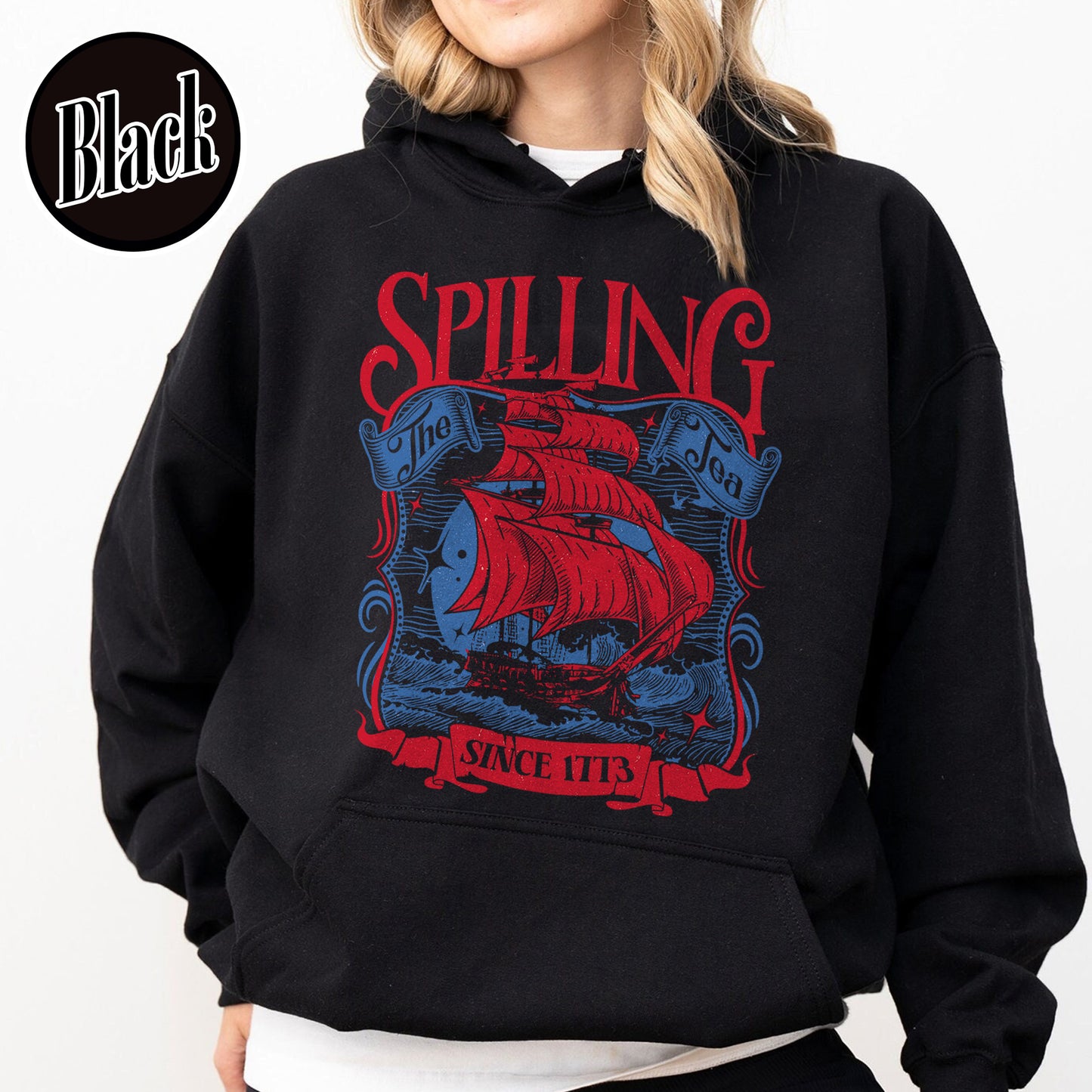 4th of July Party Hoodie, Spilling The Tea Since 1773 Hoodie,Usa Patriotic Hoodie