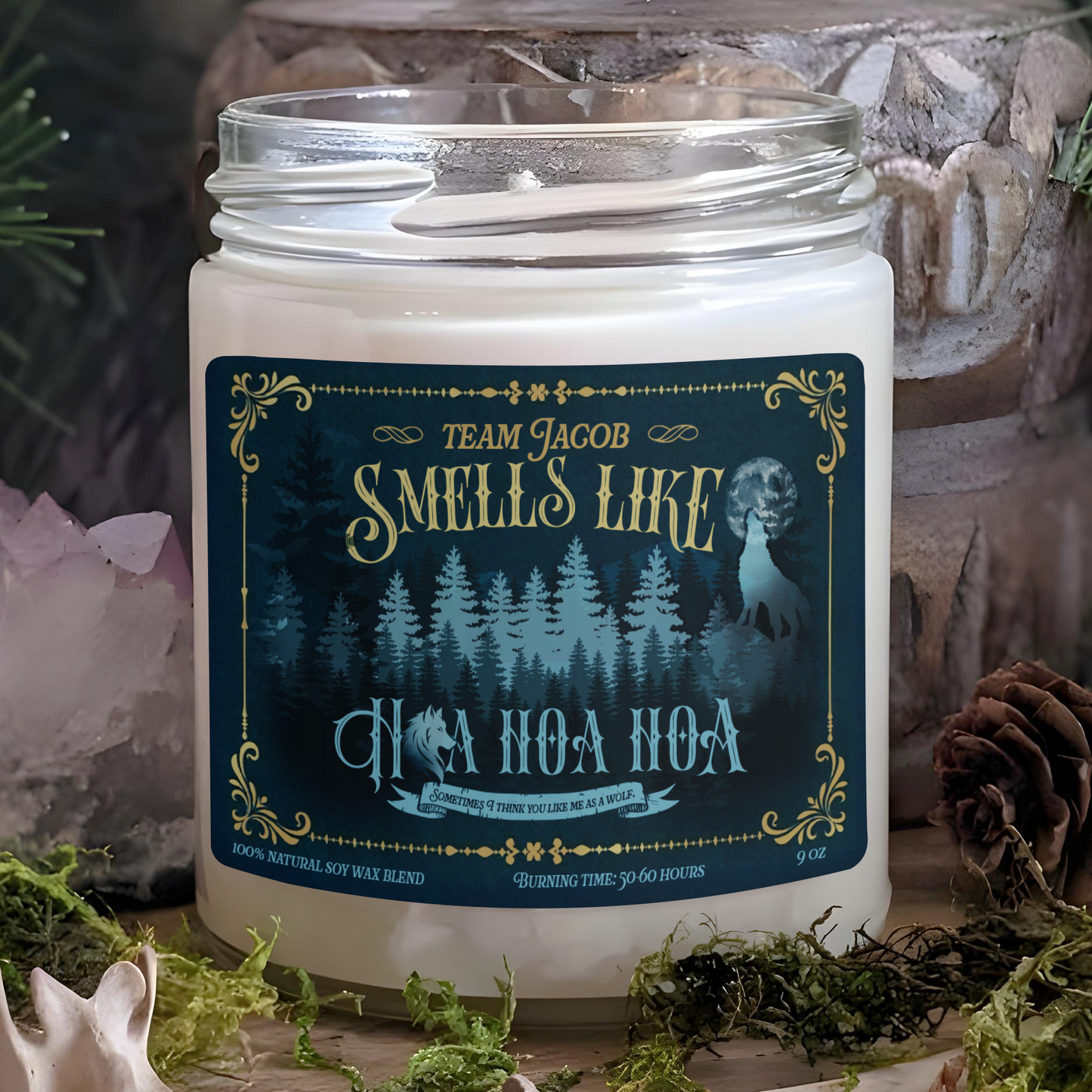 Hoa Hoa Hoa Hoa Season Candle, Hoa Hoa Hoa Season Candle, Team Edward Candle, Team Jacob Candle, Sometimes I Think You Like Me as a Wolf Candle