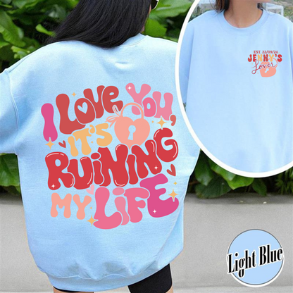 Custom Couples SweatShirt, She Found Her Lover Personalized, She Found Her Lover Theme, Lover Lyrics SweatShirt, Gift for Her, Gift for Him