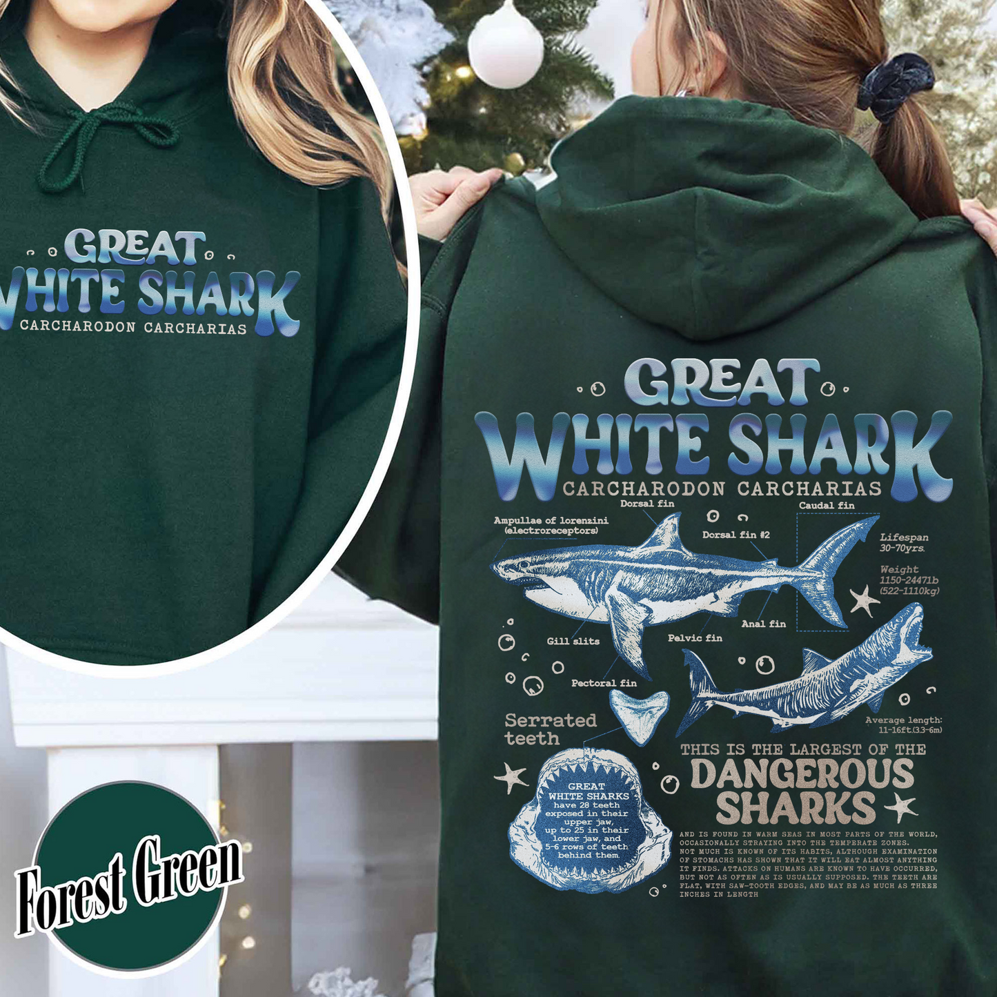 Great White Shark Anatomy Hoodie, Shark Hoodie, Great White Shark Biology, Great White Shark Drawing, Marine Biology Hoodie