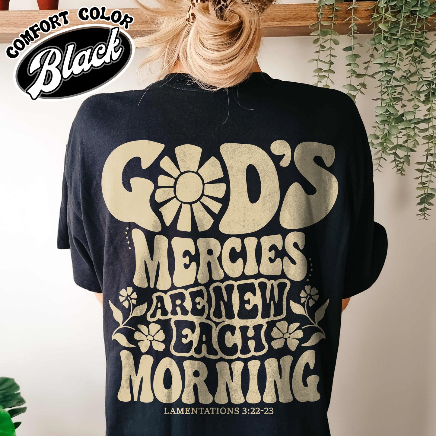 Boho Christian Shirt, Jesus Shirt, His Mercies Are New Shirts, Bible Verse Shirt, Aesthetic Christian Shirt, Christian Streetwear Tees, Jesus Tee