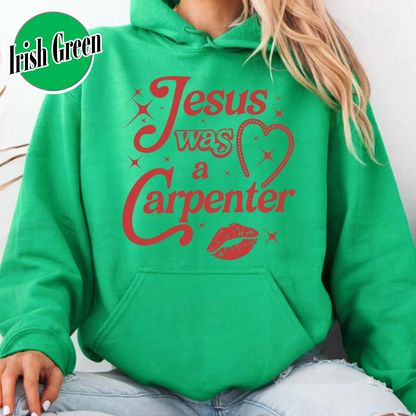 Jesus Was A Carpenter Hoodie, Festival Hoodie, Vintage Inspired Hoodie, Concert Hoodie, Soft Girl Aesthetic, Music Lover Gift
