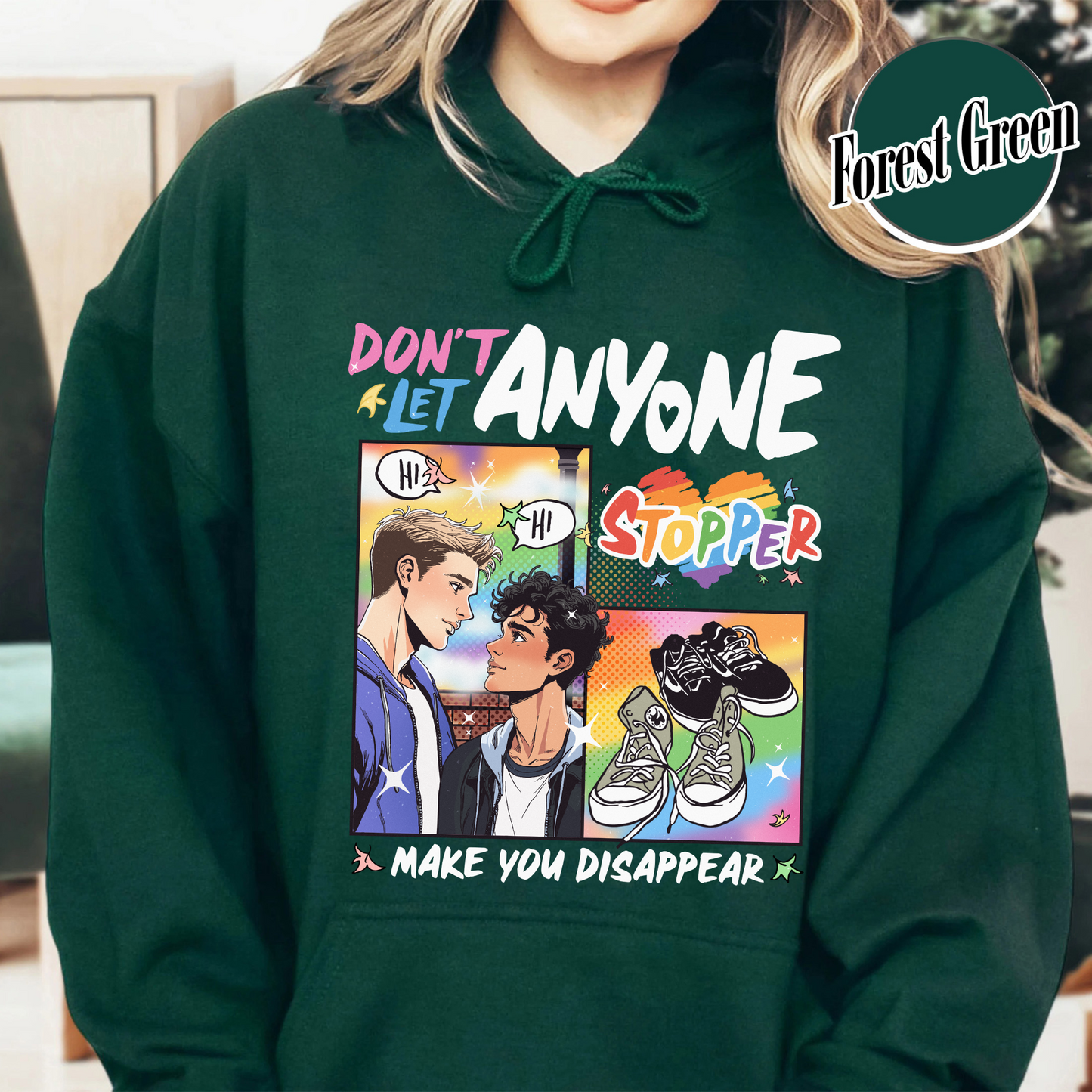 LGBT Book Hoodie, LGBTQ Hoodie, Don’t Let Anyone Make You Disappear Hoodie, Pride Month Hoodie