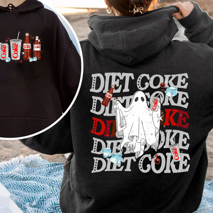 Halloweeen Ghost Hoodie, Diet Coke Ghost Hoodie, Diet Coke Teacher Hoodie