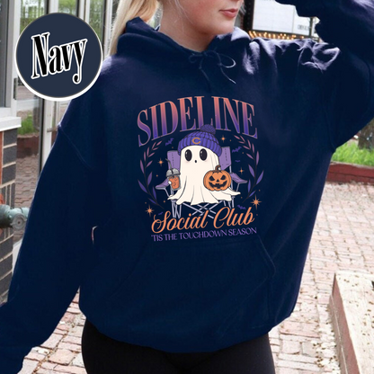 Custom Game Day Social Club Football Hoodie, Personalized Sideline Social Club Football Hoodie