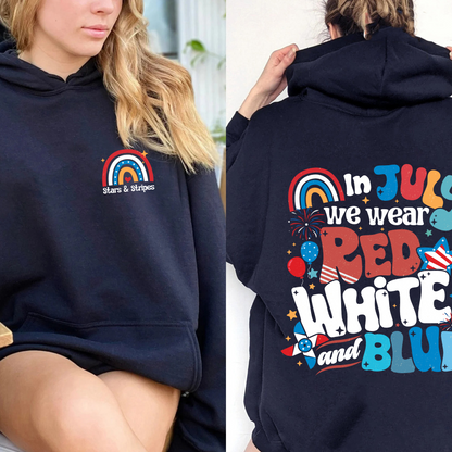Firecracker Hoodie For 4th Of July, Stars And Stripes Hoodie, Red White And Blue, Cute 4th Of July, Usa Hoodie, Patriotic Hoodie