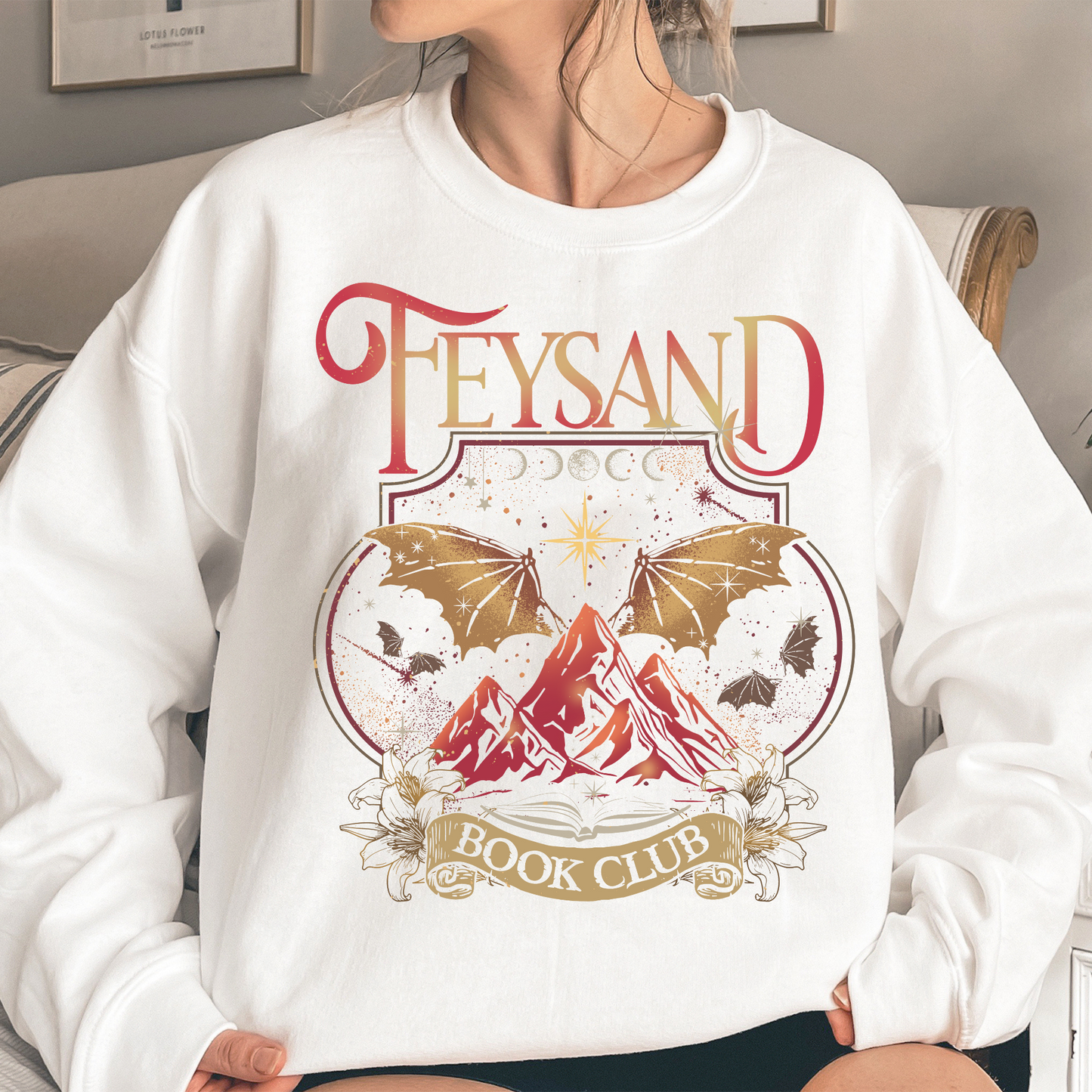 Rhys And Feyre Acotar Book Club Sweatshirt, Sjm, Velaris City Of Starlight Acotar Sweatshirt, The Night Court Sweatshirt, Court Of Dreams, Bookish Sweatshirt