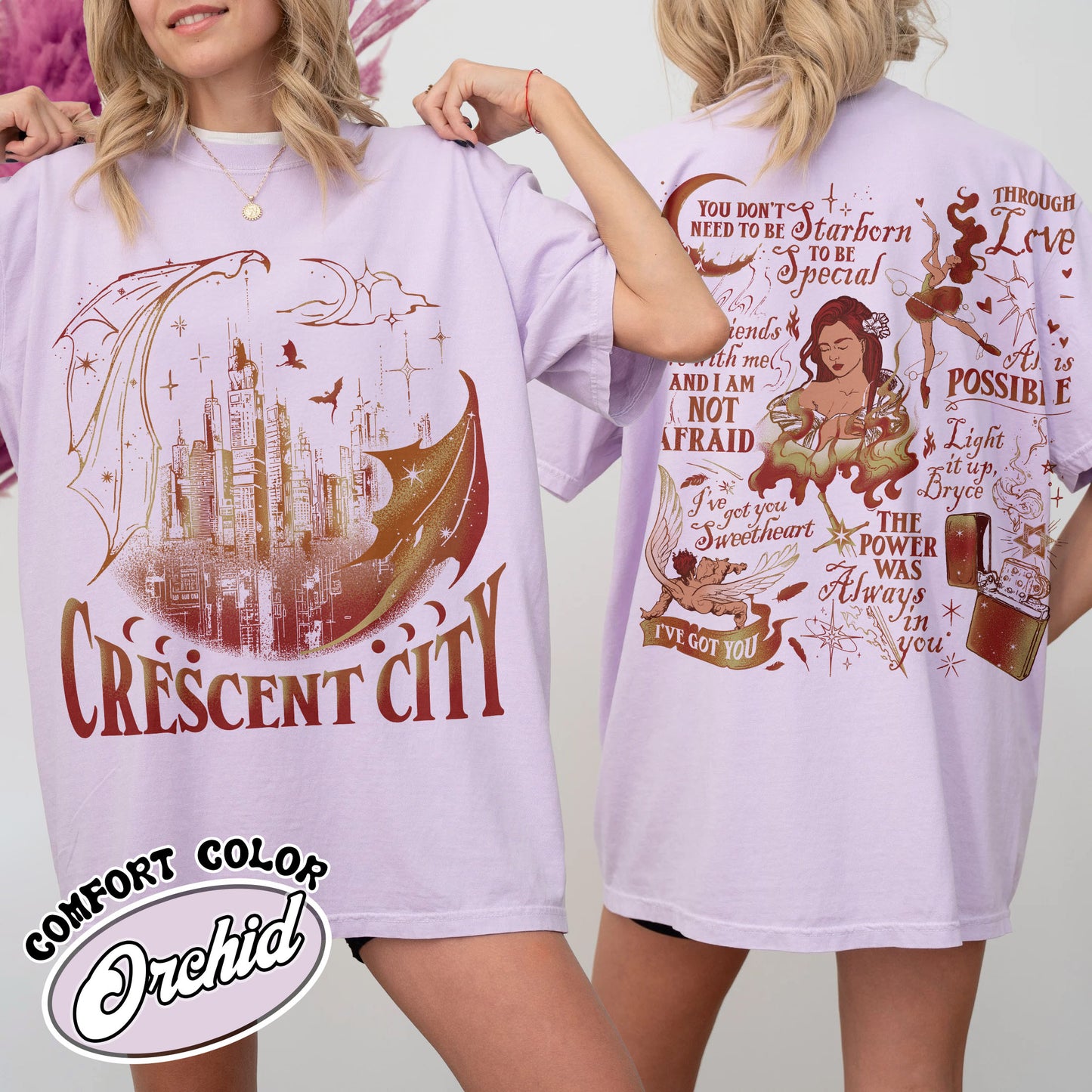 Crescent City T Shirts, Lunathion Crescent City Shirt, Light It Up Crescent City, Bookworm Shirt, Book Shirt, Bookish Shirt, Book Club Shirt