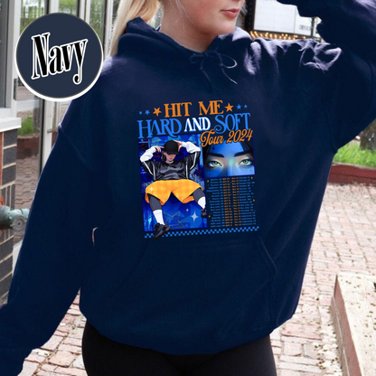 Music Tour Hoodie, Hit Me Hard and Soft Hoodie, BOAF Hoodie, Gift for Her, Women Hoodie
