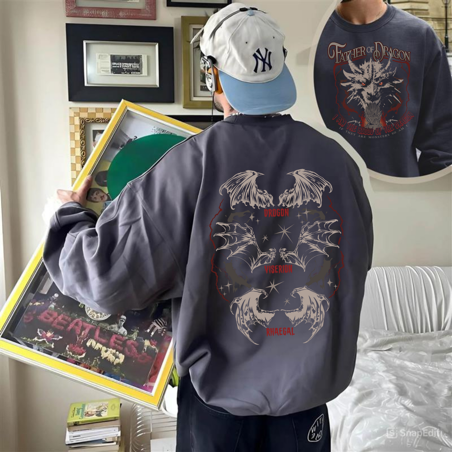 Father of the Dragon SweatShirt, Mother of Dragons SweatShirt, Mother of Dragon Year of the Dragon, Father of Dragons SweatShirt, GOT SweatShirt