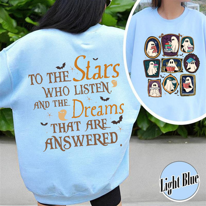 Bookish Sweatshirt, Throne of Glass Sweatshirt, SJM ACOTAR Sweatshirt, Book Ghosts Sweatshirt, Sjm Halloween Sweatshirt