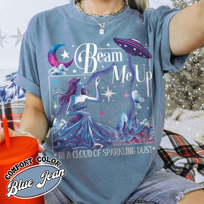 Beam Me Up Shirt, in a Cloud of Sparkling Dust Shirt, Ufo Shirt, ttpd Merch, Alien Shirt, ttpd shirt, Music Fan,Music lover,Music lyrics Shirt