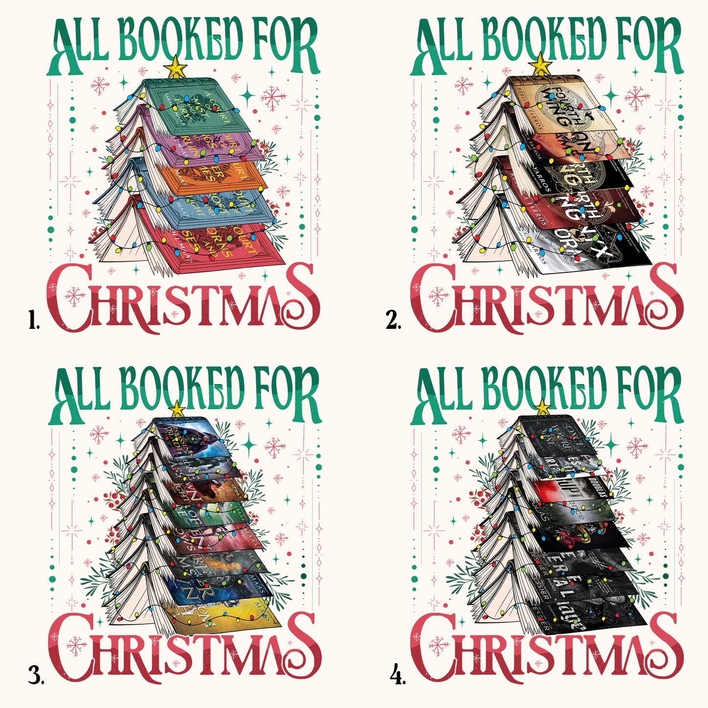 All Booked for Christmas Shirt, ACOTAR, TOG, Dark Romance Shirt, ACOTAR All Booked for Christmas Shirt, Dragon Rider, Book Christmas Tree Shirt