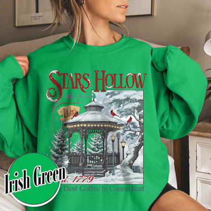 Stars Hollow Christmas Festival Sweatshirt, Stars Hollows Sweatshirt, Christmas Gift, Connecticut Sweatshirt, Retro Style Sweatshirt, Stars Hollow 1779 Connecticut