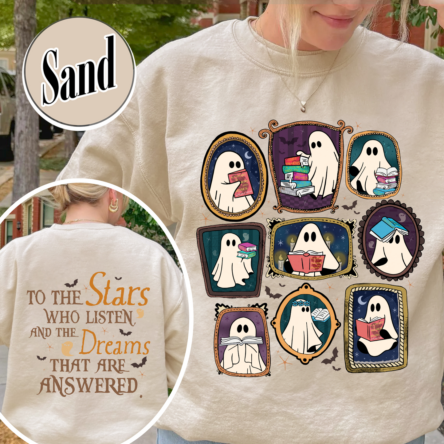 Bookish Sweatshirt, Throne of Glass Sweatshirt, SJM ACOTAR Sweatshirt, Book Ghosts Sweatshirt, Sjm Halloween Sweatshirt