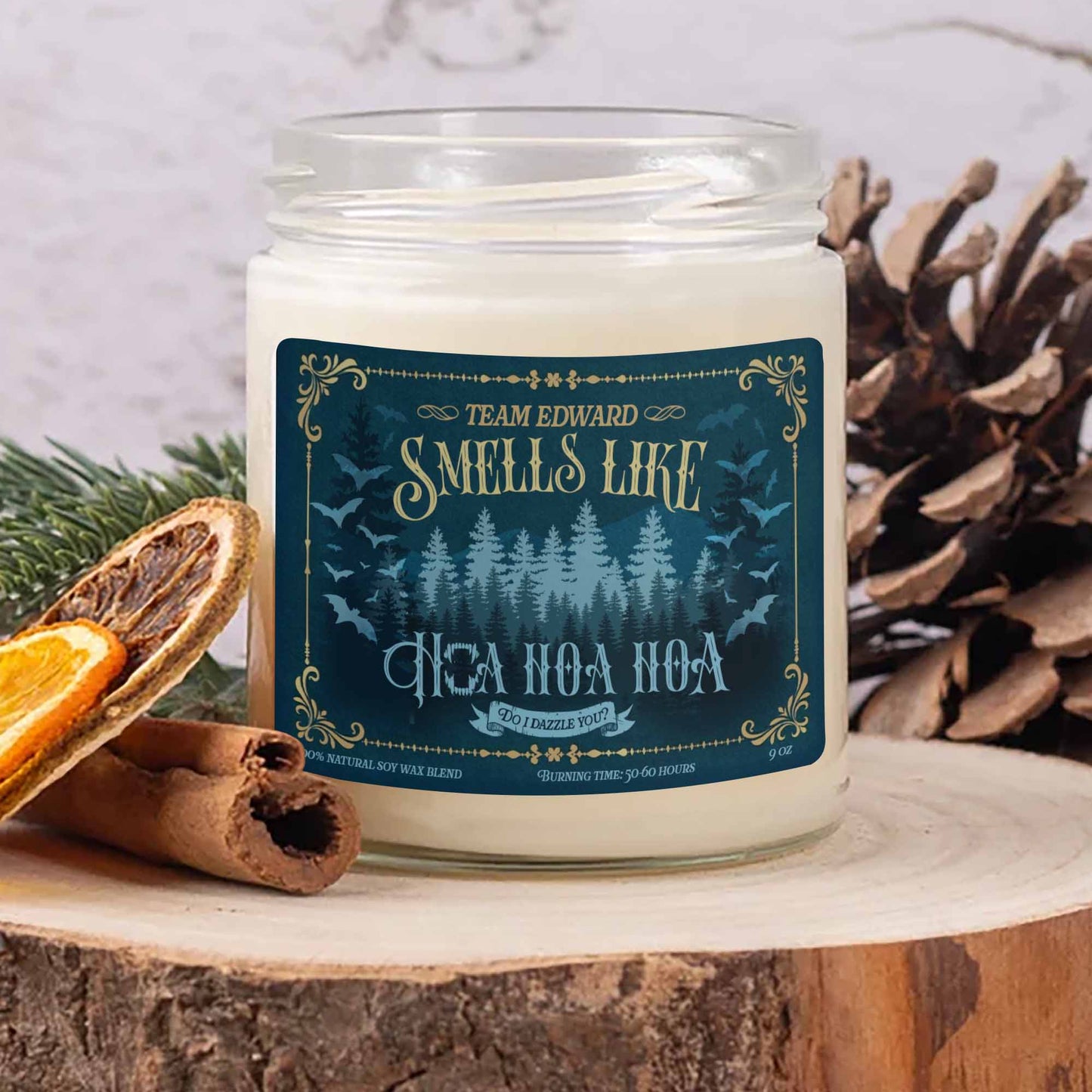 Hoa Hoa Hoa Hoa Season Candle, Hoa Hoa Hoa Season Candle, Team Edward Candle, Team Jacob Candle, Sometimes I Think You Like Me as a Wolf Candle