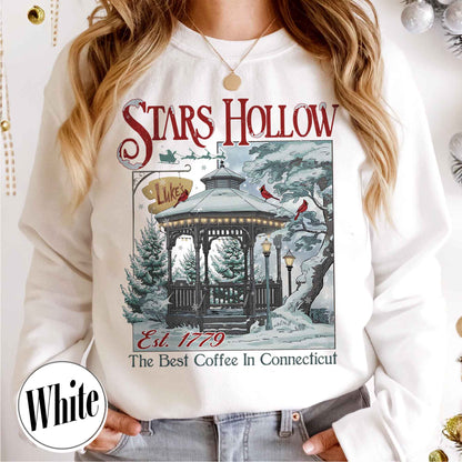 Stars Hollow Christmas Festival Sweatshirt, Stars Hollows Sweatshirt, Christmas Gift, Connecticut Sweatshirt, Retro Style Sweatshirt, Stars Hollow 1779 Connecticut