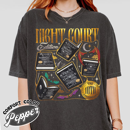 ACOTAR the Night Court 10th Anniversary Edition Comfort Color Shirt, SJM Merch, Gift for Book Lover