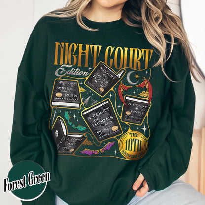 ACOTAR the Night Court 10th Anniversary Edition Sweatshirt, SJM Merch, Gift for Book Lover