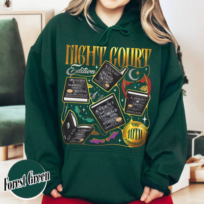 ACOTAR the Night Court 10th Anniversary Edition Hoodie, SJM Merch, Gift for Book Lover