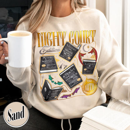 ACOTAR the Night Court 10th Anniversary Edition Sweatshirt, SJM Merch, Gift for Book Lover
