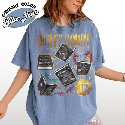 ACOTAR the Night Court 10th Anniversary Edition Comfort Color Shirt, SJM Merch, Gift for Book Lover