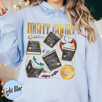 ACOTAR the Night Court 10th Anniversary Edition Hoodie, SJM Merch, Gift for Book Lover