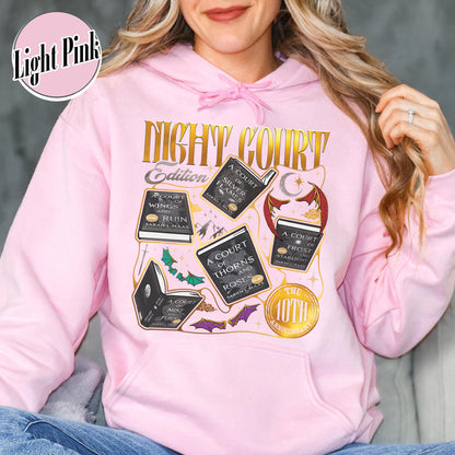 ACOTAR the Night Court 10th Anniversary Edition Hoodie, SJM Merch, Gift for Book Lover