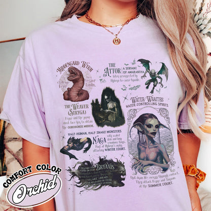 Acotar Comfort Color Shirt, Velaris City of Starlight Shirt, Feyre and Rhysand Shirt, Monster in Acotar Shirt