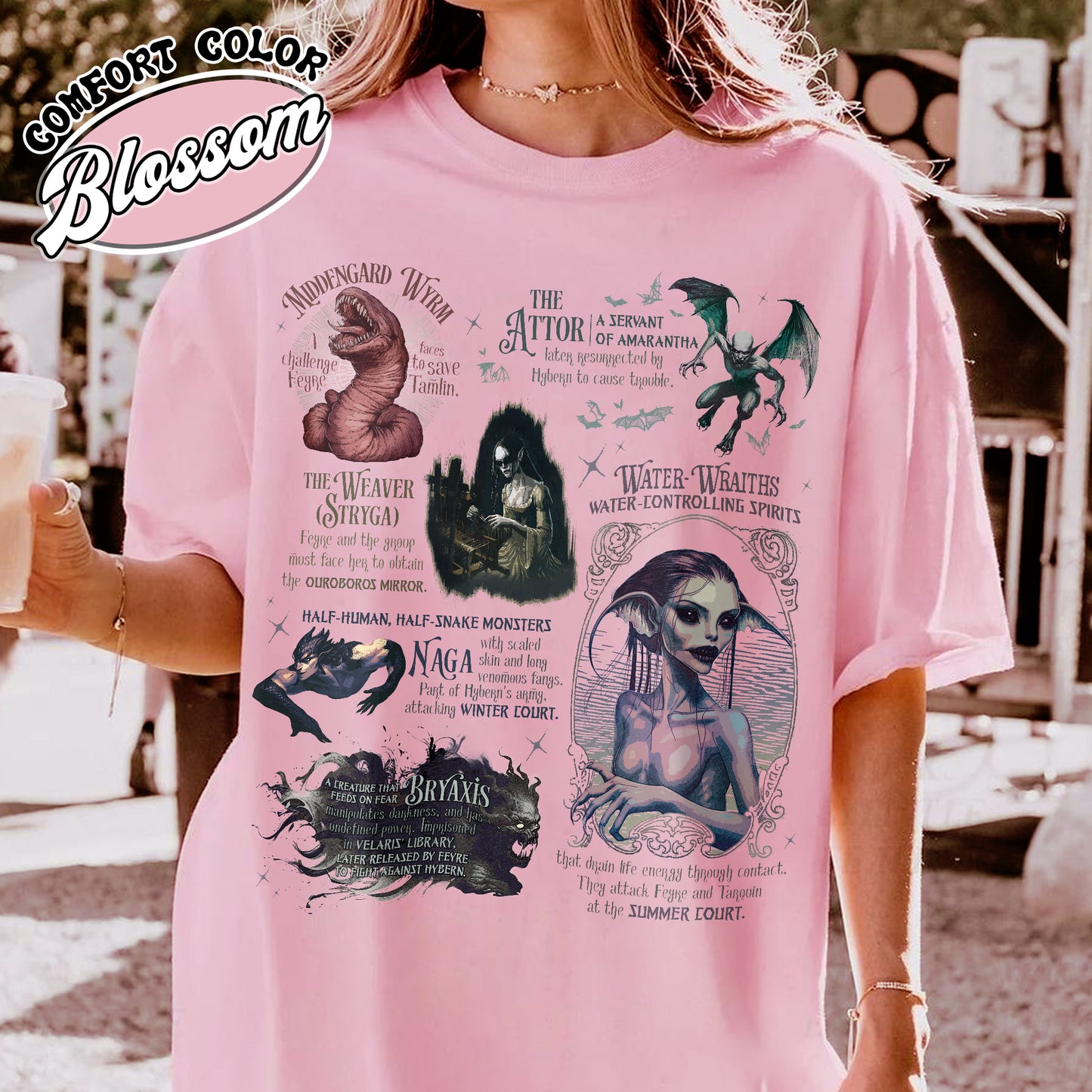 Acotar Comfort Color Shirt, Velaris City of Starlight Shirt, Feyre and Rhysand Shirt, Monster in Acotar Shirt