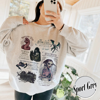 Acotar Sweatshirt, Velaris City of Starlight Sweatshirt, Feyre and Rhysand Sweatshirt, Monster in Acotar Sweatshirt