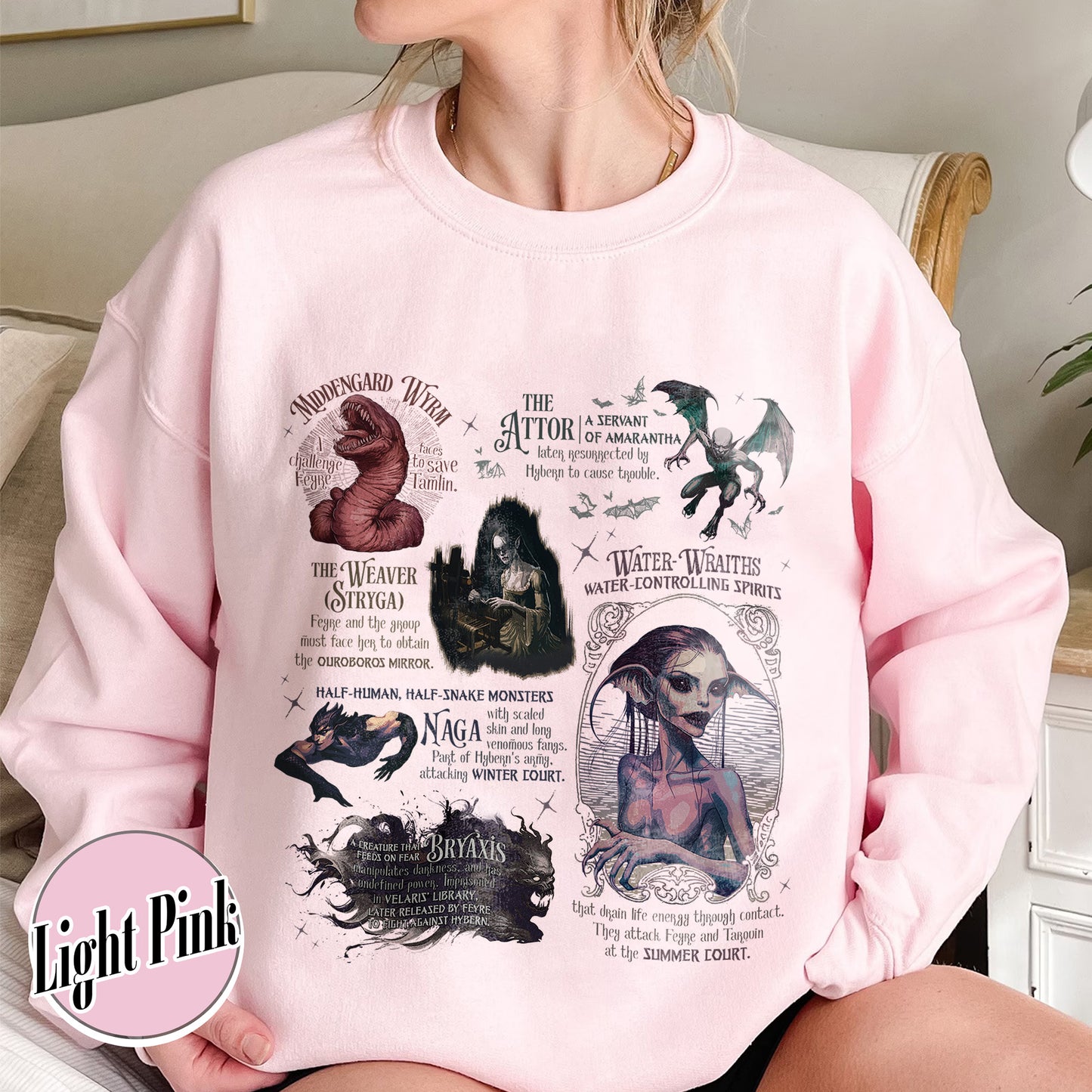 Acotar Sweatshirt, Velaris City of Starlight Sweatshirt, Feyre and Rhysand Sweatshirt, Monster in Acotar Sweatshirt