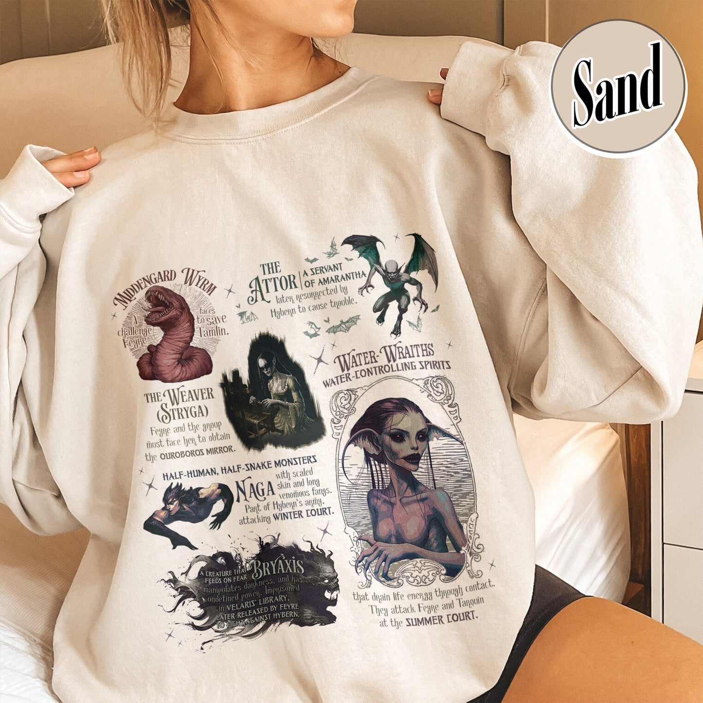 Acotar Sweatshirt, Velaris City of Starlight Sweatshirt, Feyre and Rhysand Sweatshirt, Monster in Acotar Sweatshirt