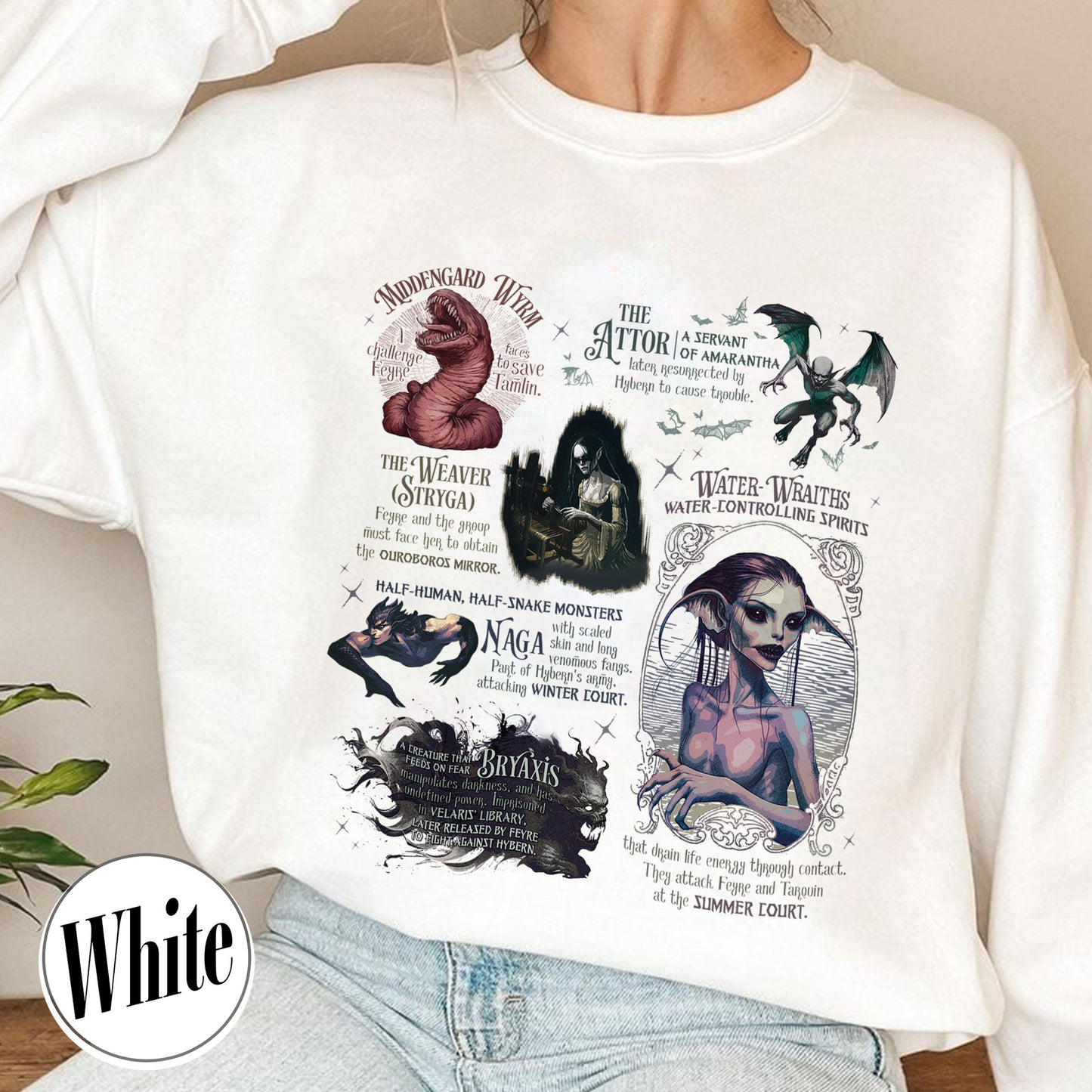 Acotar Sweatshirt, Velaris City of Starlight Sweatshirt, Feyre and Rhysand Sweatshirt, Monster in Acotar Sweatshirt