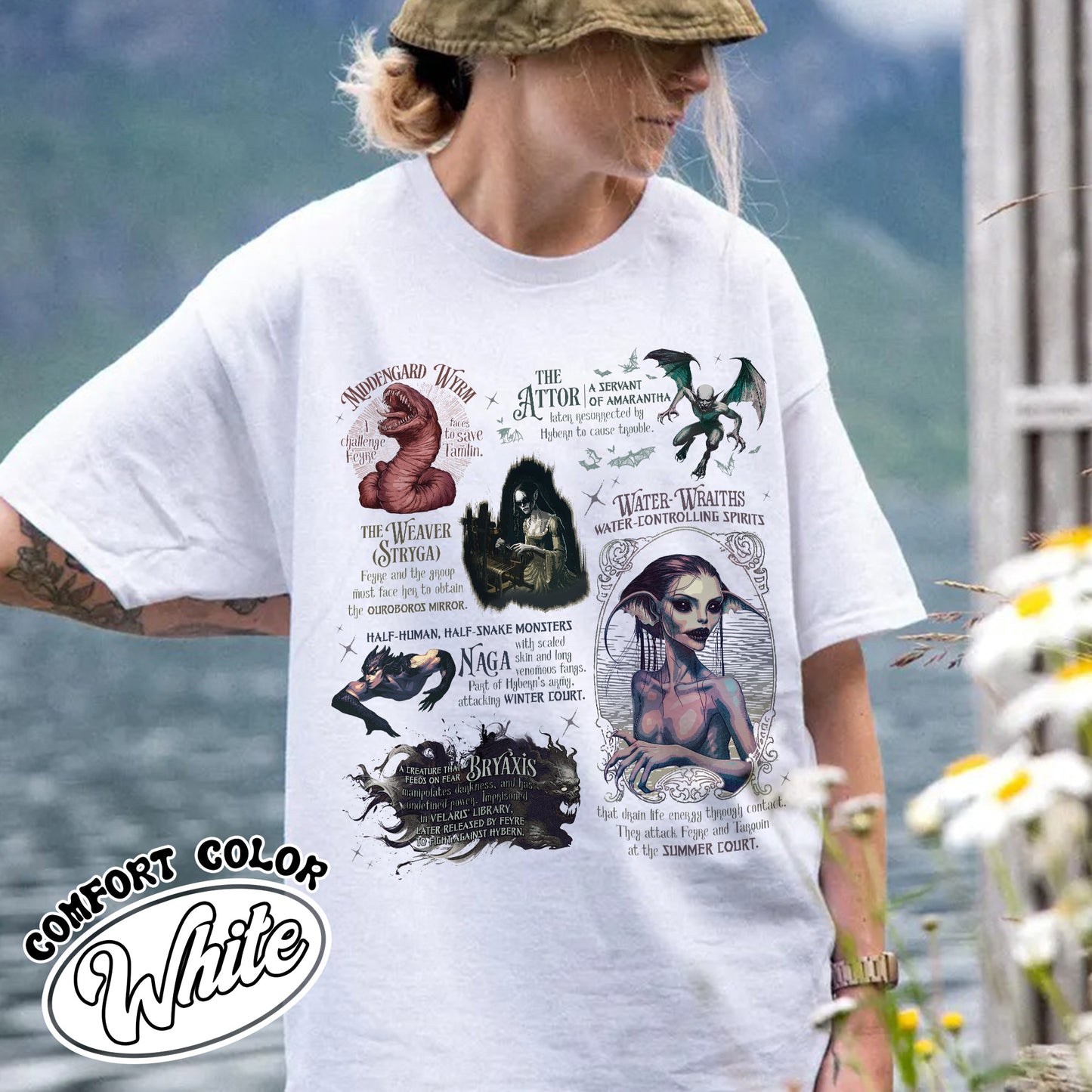 Acotar Comfort Color Shirt, Velaris City of Starlight Shirt, Feyre and Rhysand Shirt, Monster in Acotar Shirt