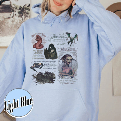 Acotar Hoodie, Velaris City of Starlight Hoodie, Feyre and Rhysand Hoodie, Monster in Acotar Hoodie