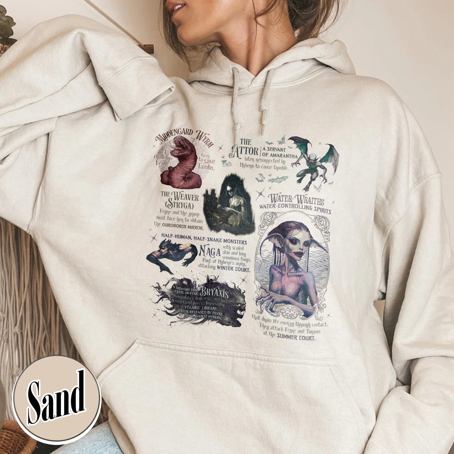 Acotar Hoodie, Velaris City of Starlight Hoodie, Feyre and Rhysand Hoodie, Monster in Acotar Hoodie