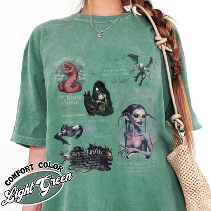 Acotar Comfort Color Shirt, Velaris City of Starlight Shirt, Feyre and Rhysand Shirt, Monster in Acotar Shirt