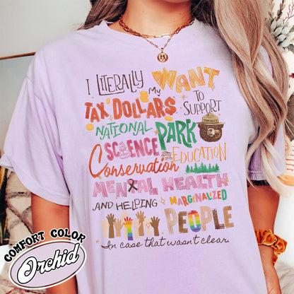 Activism Comfort Color Shirt, Equality Shirt, Support National Parks Education and Mental Health Shirt