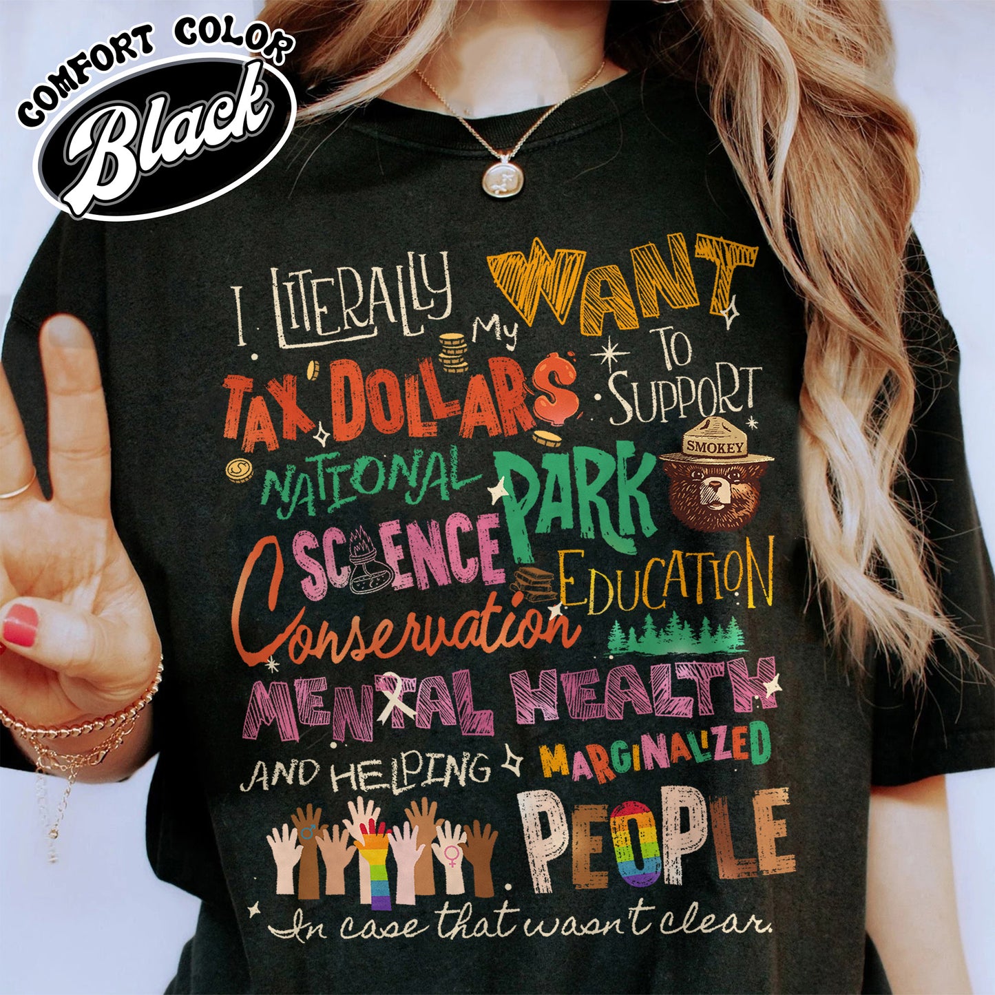 Activism Comfort Color Shirt, Equality Shirt, Support National Parks Education and Mental Health Shirt