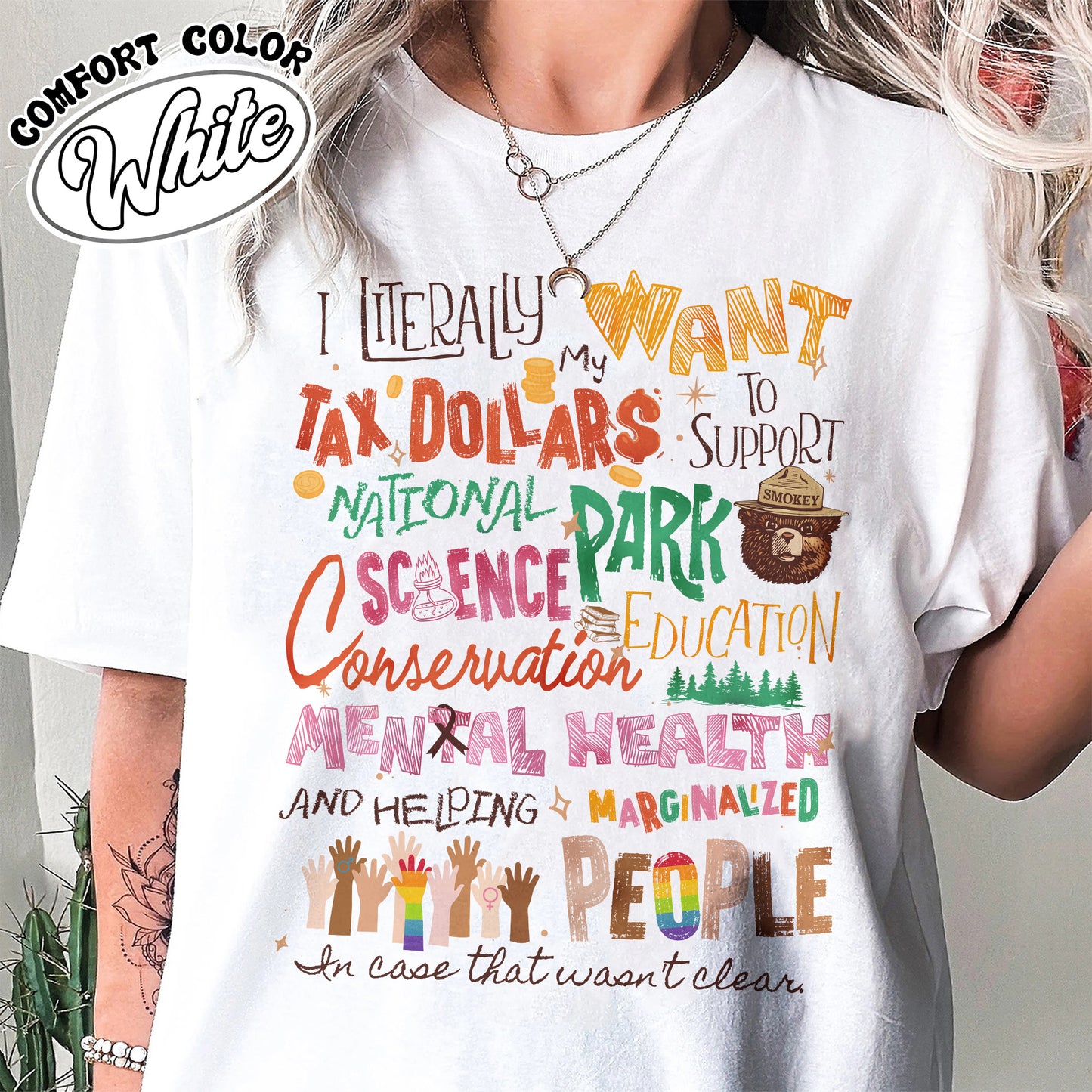 Activism Comfort Color Shirt, Equality Shirt, Support National Parks Education and Mental Health Shirt