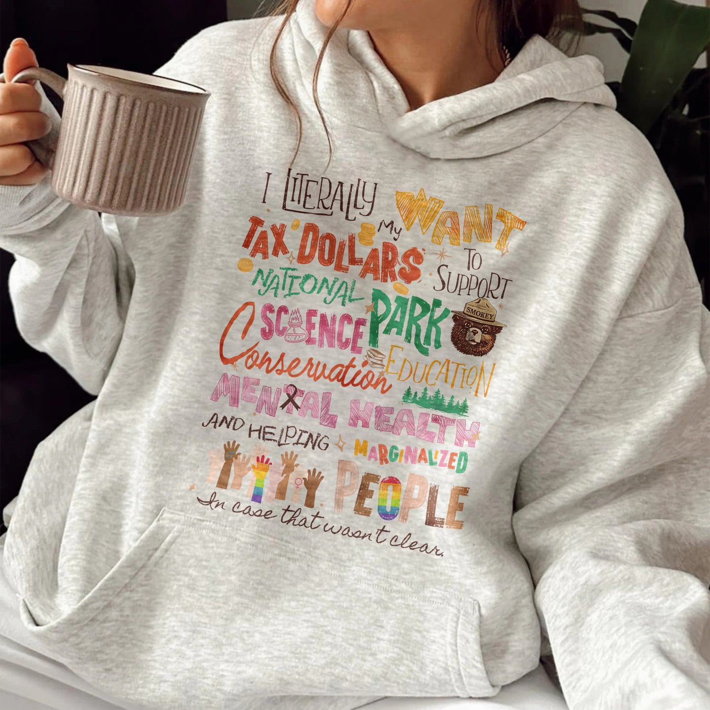 Activism Hoodie, Equality Hoodie, Support National Parks Education and Mental Health Hoodie