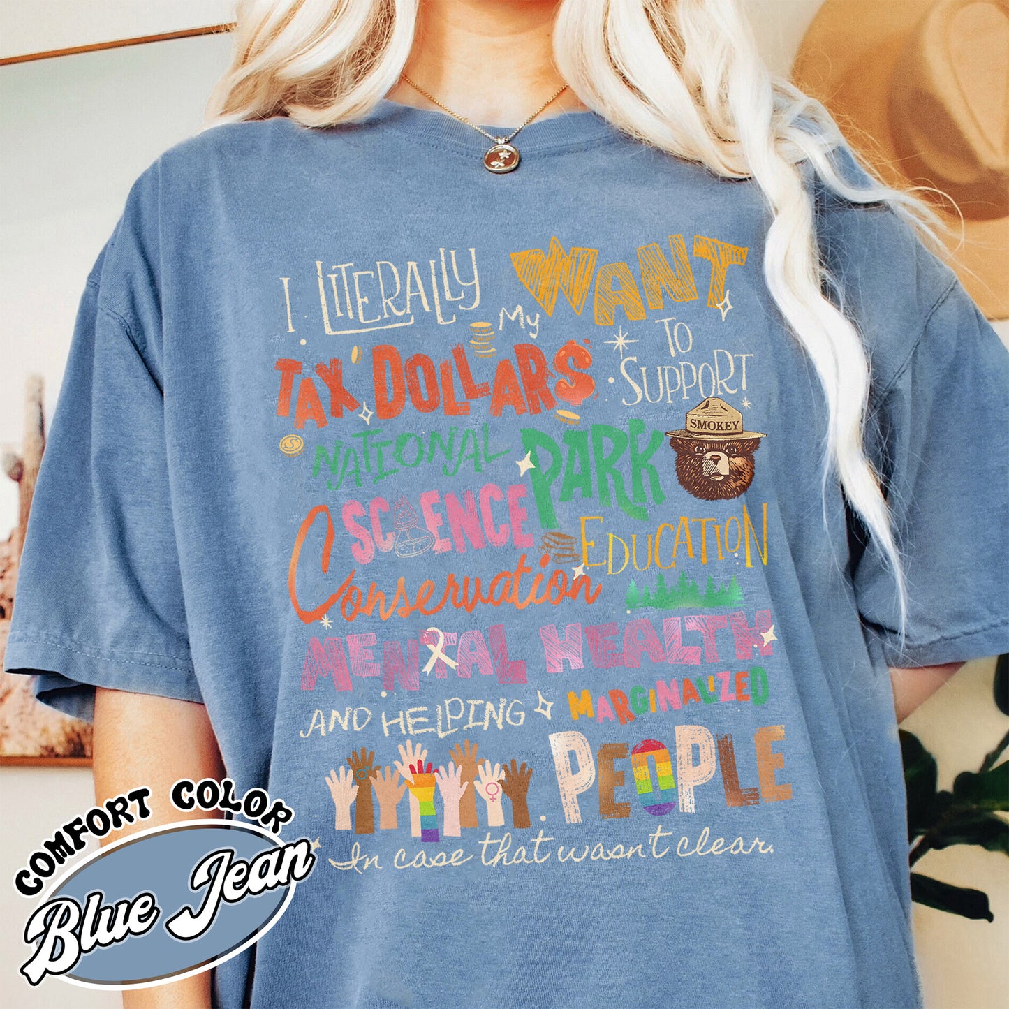 Activism Comfort Color Shirt, Equality Shirt, Support National Parks Education and Mental Health Shirt