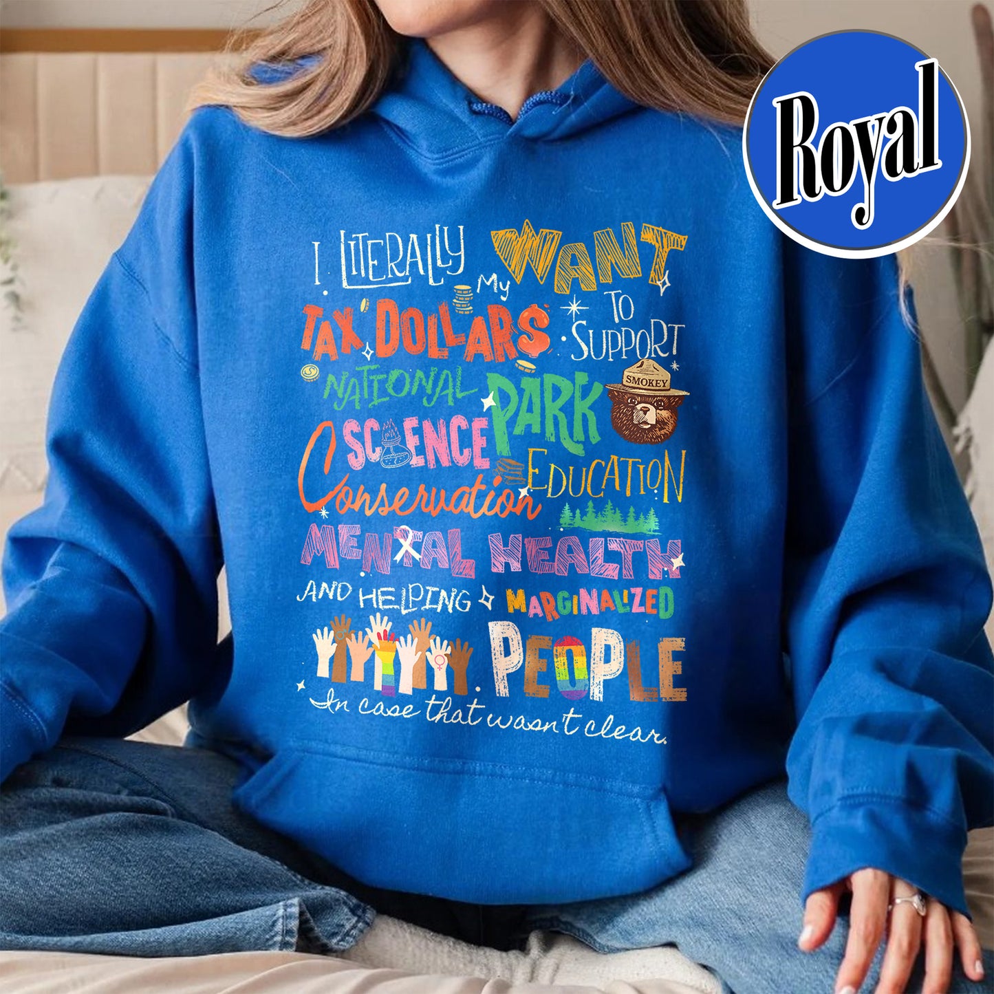 Activism Hoodie, Equality Hoodie, Support National Parks Education and Mental Health Hoodie