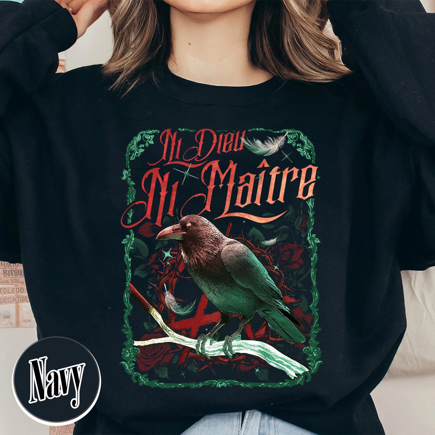 Anti Trump Sweatshirt, Anti-Authoritarian Sweatshirt, Ni Dieu Ni Maître, No God No Master Sweatshirt