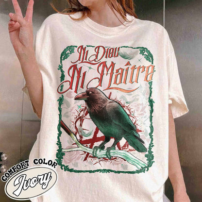 Anti Trump Comfort Colors Shirt, Anti-Authoritarian Shirt, Ni Dieu Ni Maître, No God No Master Shirt